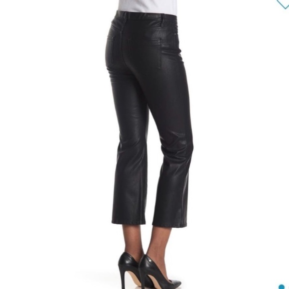 BLANKNYC Black Faux Leather Boot Cut Flare Pant 24 - Picture 2 of 14